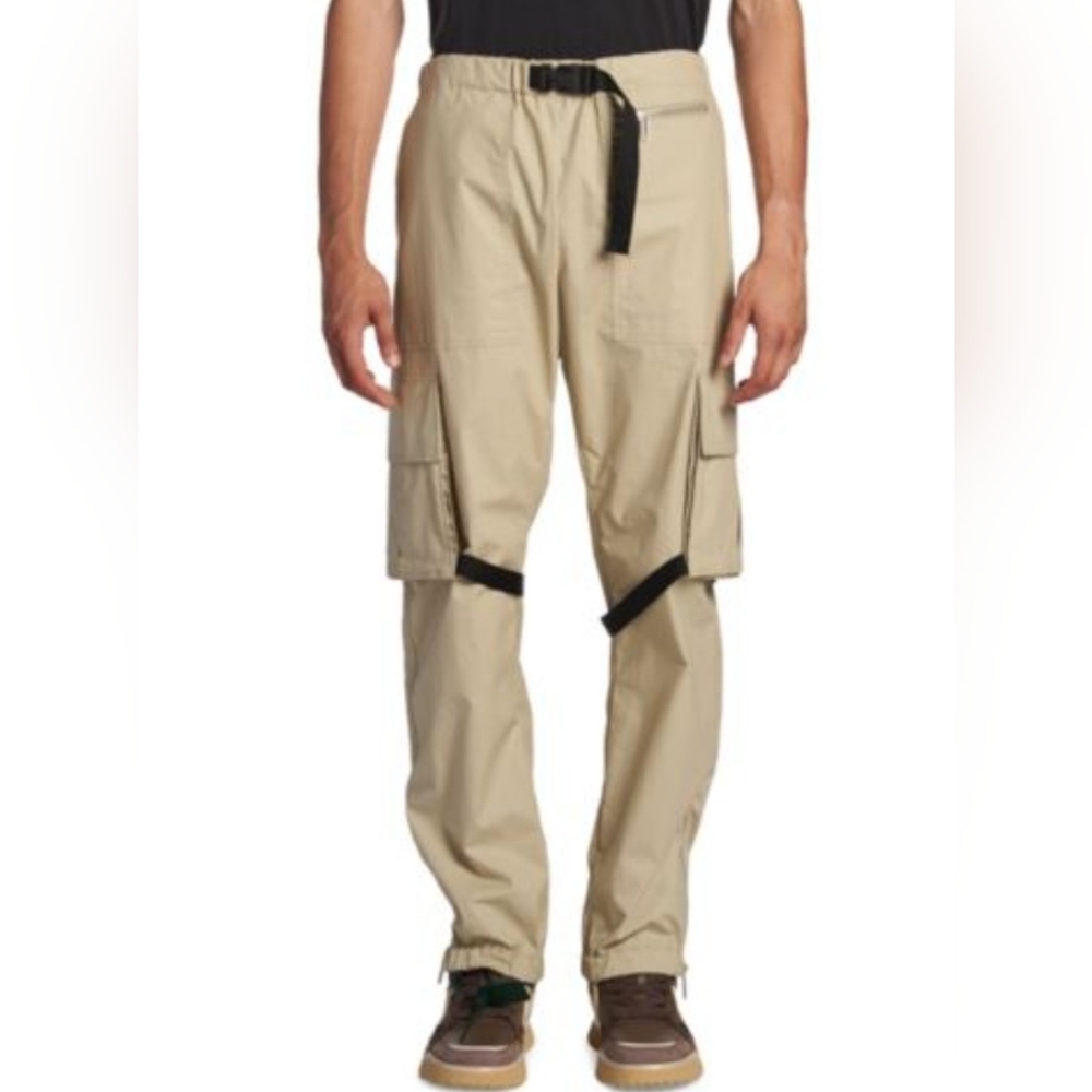 Off-White Beige Cotton Cargo Pants Size S
